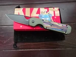 New! Kizer Militaw Knife / 3.3INCH Nitro-v Blade Green G10 Handle (V3634A3). Fixed Price $50.00.