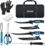 Fillet Knife Kit, Ultra-sharp G4116 German Fishing Knives & Honing Rod Set. Fixed Price $87.98.