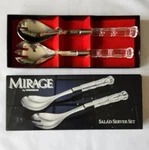 Mirage Robinson Salad Server Spoon Stainless Steel Acrylic Handle Original Box. Fixed Price $15.00.