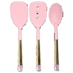 Pink Kitchen Utensil Set With Jewel Shaped Handles 3 Piece. Fixed Price $26.44.