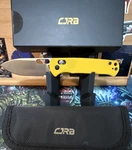 Cjrb Hectare Crossbar Lock Knife Yellow G-10 (3.15" Polish AR-RPM9) J1935-YE. Fixed Price $32.50.