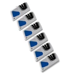 6 Pack Accusharp Compact Pull-through Sharpener Crossed Carbide And Ceramic Rods. Fixed Price $74.39.