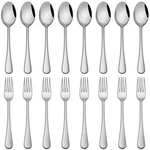 Salad And TEASPOON,6.7 Inches Stainless Steel Dessert Spoons Forks,.... Fixed Price $17.63.