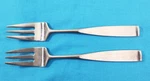 Bedford Stainless Towle Lauffer 2 Salad Forks Japan 18/8. Fixed Price $26.67.