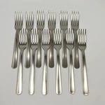 Bakers & Chefs Stainless Steel Fork Glossy Flatware Nsf 732 7IN 12PC Set. Fixed Price $19.14.