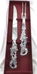 Carving Knife & Fork Set Arthur Court Grape Pattern New / Unused Open Box. Fixed Price $25.00.