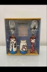 EAT4FUN Girl Doctor Fork And Spoon Set. Fixed Price $5.45.