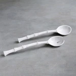 Beatriz Ball Vida Large Salad Servers 12.5" White Melamine Serving. Fixed Price $27.50.