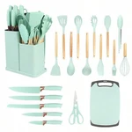 19-PIECE Stainless Steel Kitchen Knife & Utensil Set Chef Essentials Gift. Fixed Price $34.99.