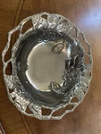 Arthur Court Magnolia 14" Salad Bowl With Servers 2001 - Very Good Condition. Fixed Price $70.00.