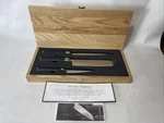 Kamikoto Kankepi Chefs Kitchen Knife Set New In The Box With Coa. Fixed Price $129.99.