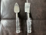 Mirage By Robinson Stainless Steel Acrylic Handles Serving Set 2 Pieces. Fixed Price $15.00.