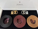 Bella Luxury Trio Set No Holes Adjustable Leather Gift Box - New. Fixed Price $50.99.