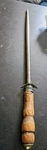 F. Dick Butcher Sharpening Steel Honing Rod Germany Antique Overall 20". Fixed Price $50.00.