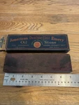 Vintage American Double Grit Emery Oil Stone Sharpener E-7 Combination Usa. Fixed Price $17.99.