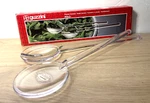 Vtg Guzzini 13-1/2" Salad Servers Clear Acrylic Lucite Handles Italian Euc Mcm. Fixed Price $20.99.