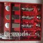 Boston Warehouse 4 New Silver Bells Stainless Steel Spreaders For The Holidays. Fixed Price $17.00.