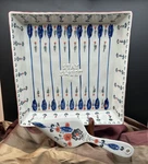 Anthropologie Lucerne Stay Sweet Handpainted Square Baking Dish Cake Server. Fixed Price $42.49.