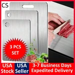 304 Stainless Steel Chopping Board Large With Lid Non Slip For Kitchen Counter. Fixed Price $23.99.
