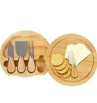 Grande Chef Gourmet 5 Piece Cheese Set Cutting Board, Tools Store Inside. Fixed Price $14.99.