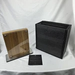 Schmidt Brothers Magnetic Knife Block Acacia Acrylic 10X9 2-SIDED Open Box. Fixed Price $49.99.