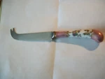 Vintage Sheffield England Stainless Steel Cheese Knife W/porcelain Floral Handle. Fixed Price $12.95.