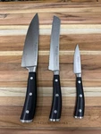 Wusthof Classic Ikon Starter Knives, Set 3 New ! Read. Fixed Price $320.00.