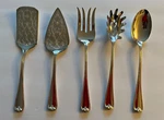 Gorham Heritage Pattern Silver Plated Serving Accessories Set, Made Italy.. Fixed Price $40.00.