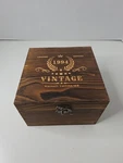 Vintage Whisky Glass Stone Coaster & Box Set Aged Perfection Ltd 1954. Fixed Price $22.00.
