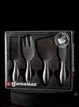 Swissmar 4-PIECE Cheese Knife Set Stainless Steel SK8214SS New & Sealed!. Fixed Price $25.00.