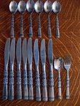 16 Pcs United Silver Co USI21 Stainless Steel Flatware Korea. Fixed Price $13.99.