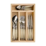 Jean Dubost Laguiole Simplicite - 24 Piece Cutlery Set Ivory. Fixed Price $159.40.
