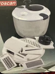 Roscan Salad Maker Set 8 Piece Spinner Grater New Box. Fixed Price $38.00.