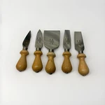 Fama Maniago Italy Cheese Knife Set 5 Pc Inox Stainless Beechwood Handles. Fixed Price $19.95.