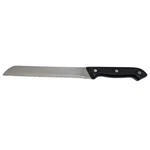 Slitzer Rostfrei 12" Bread Knife Stainless Steel Serrated Blade Black Handle. Fixed Price $11.99.