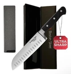 Santoku Knife 7 Inch Ultra Sharp High Carbon Stainless Steel 5CRMOV Abs Handle. Fixed Price $39.99.
