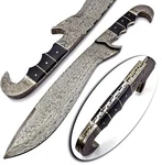 Skokie Knives Custom Hand Made Damascus Steel Hunting Fixed Blade Knife Save $50. Fixed Price $41.65.