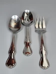 Waterford Barons Court Serving Spoon Fork Stainless Flatware Silverware 18/10. Fixed Price $29.99.