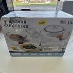 Anchor Hocking Oven Basics Glass 15-PIECE Bakeware Set, Dishwasher & Safe. Fixed Price $45.00.
