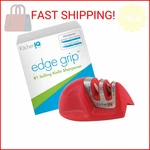 Kitcheniq 50883 Edge Grip 2-STAGE Knife Sharpener Red Coarse & Fine. Fixed Price $14.90.