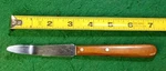 Vtg "rare" Case Xx 0256 3-1/4" Grapefruit Knife W/ Wood Handle, U.s.a.. Fixed Price $22.00.