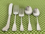 Oneida Yorktowne Stainless Satin Usa New Flatware Smart Choice A54N. Fixed Price $5.06.