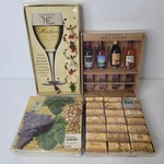 Boston Warehouse Buffet Charcuterie Items Wine Charms Cheese Spreaders Napkins. Fixed Price $24.99.