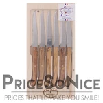 Jean Dubost Laguiole Steak Knives, Set Of 6, Olivewood Msrp $100. Fixed Price $89.99.