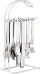 Supreme Housewares 20-PIECE Stainless Steel Flatware Set W/12" Stand. Fixed Price $100.96.