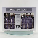 Vtg Oneidacraft Venus 76 Pc Flatware Service For 12 + Hostess Set - Nos. Fixed Price $149.97.