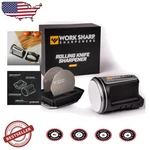 Professional Rolling Knife Sharpener 4 Angles 3 Abrasives Usa. Fixed Price $215.91.