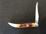 Crazy Horse Knife Small Texas Toothpick Stag Handles 440 Stainless Steel Blade. Fixed Price $49.99.