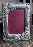 Metal Grape Cluster Picture Frame Silver Tone 2001 Arthur Court Holds 4X6 Photo. Fixed Price $19.99.