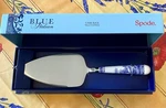 Spode Blue Italian Cake Pie Slice Server Steel Porcelain Handle, 10 3/8" Nib. Fixed Price $22.99.
